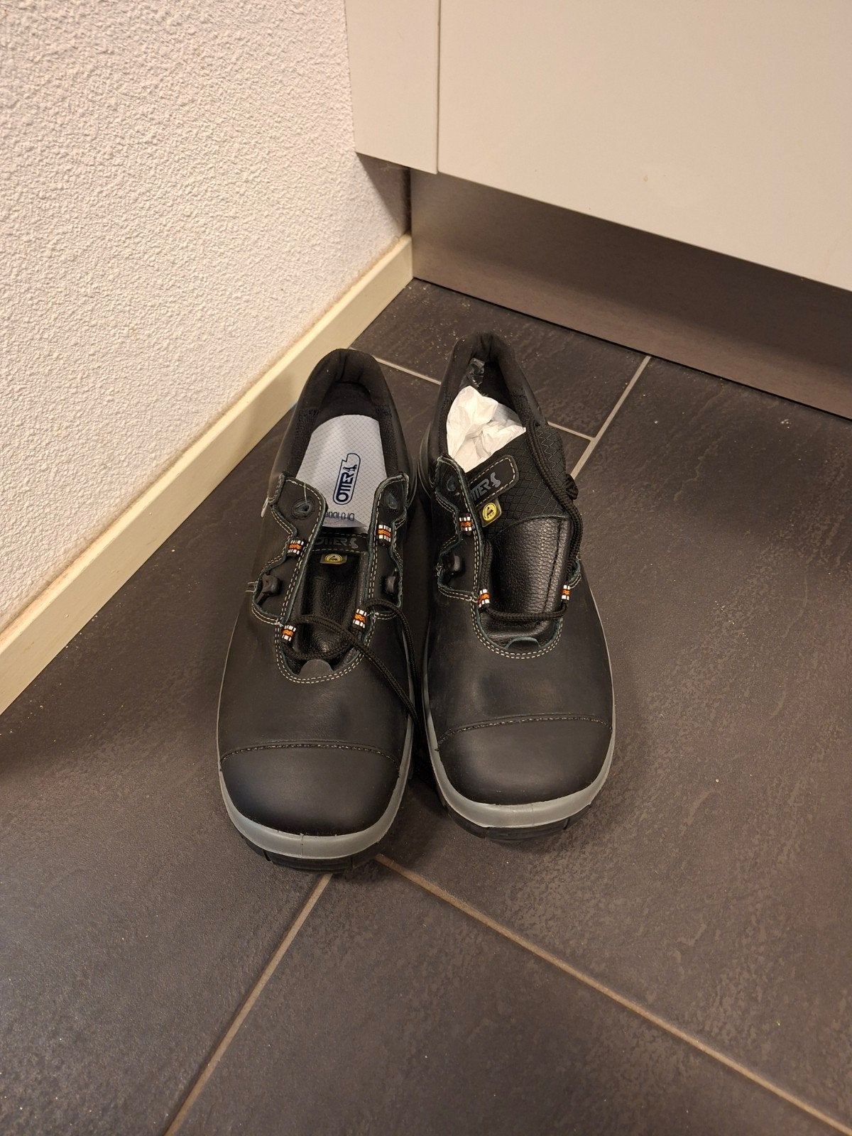 Werkschoenen Merk Otter, Ophalen, Zwart, Nieuw, Werkschoenen