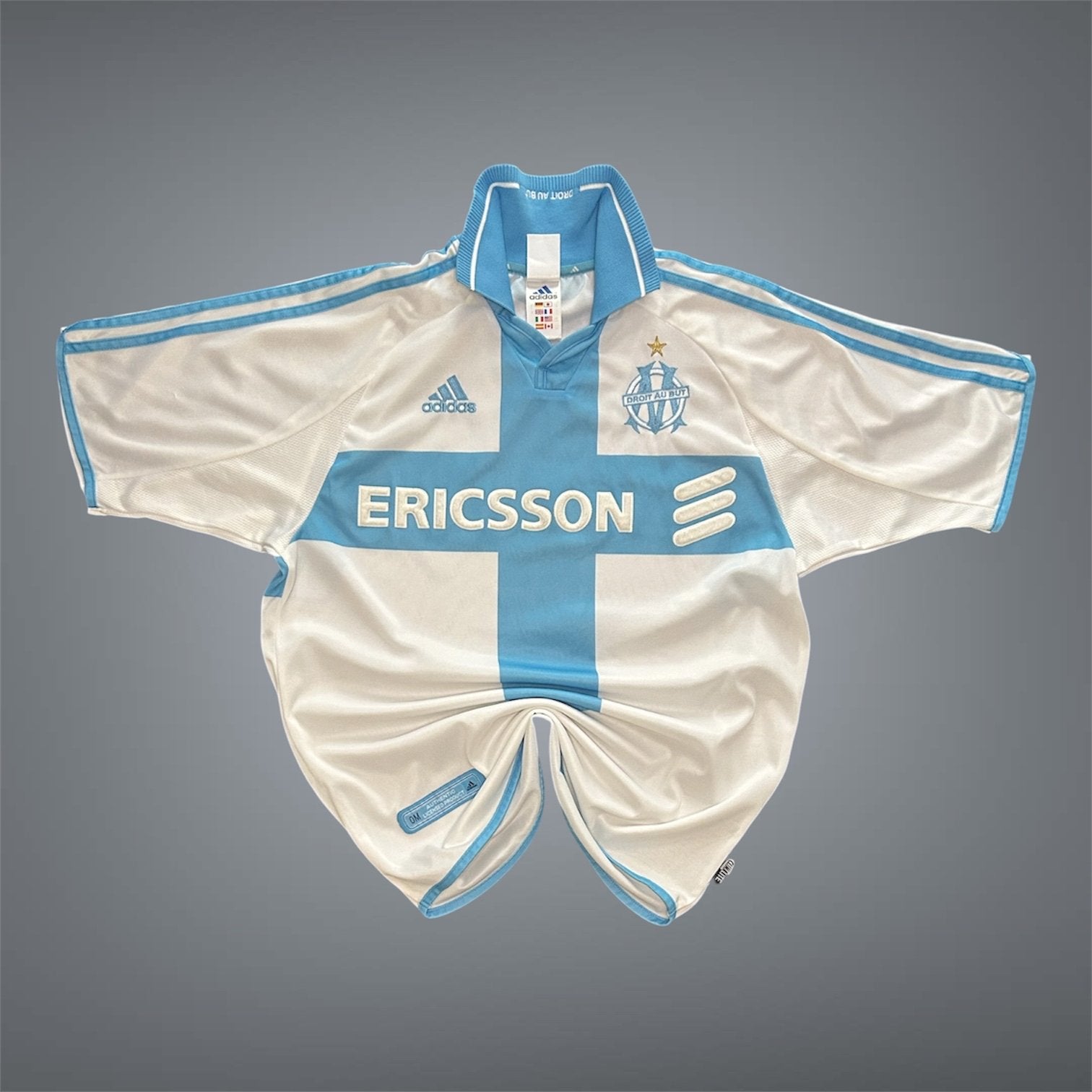 Vintage Marseille Shirt 2000/01 Adidas Ericsson Maat S, Maat S, Verzenden, Zo goed als nieuw, Shirt