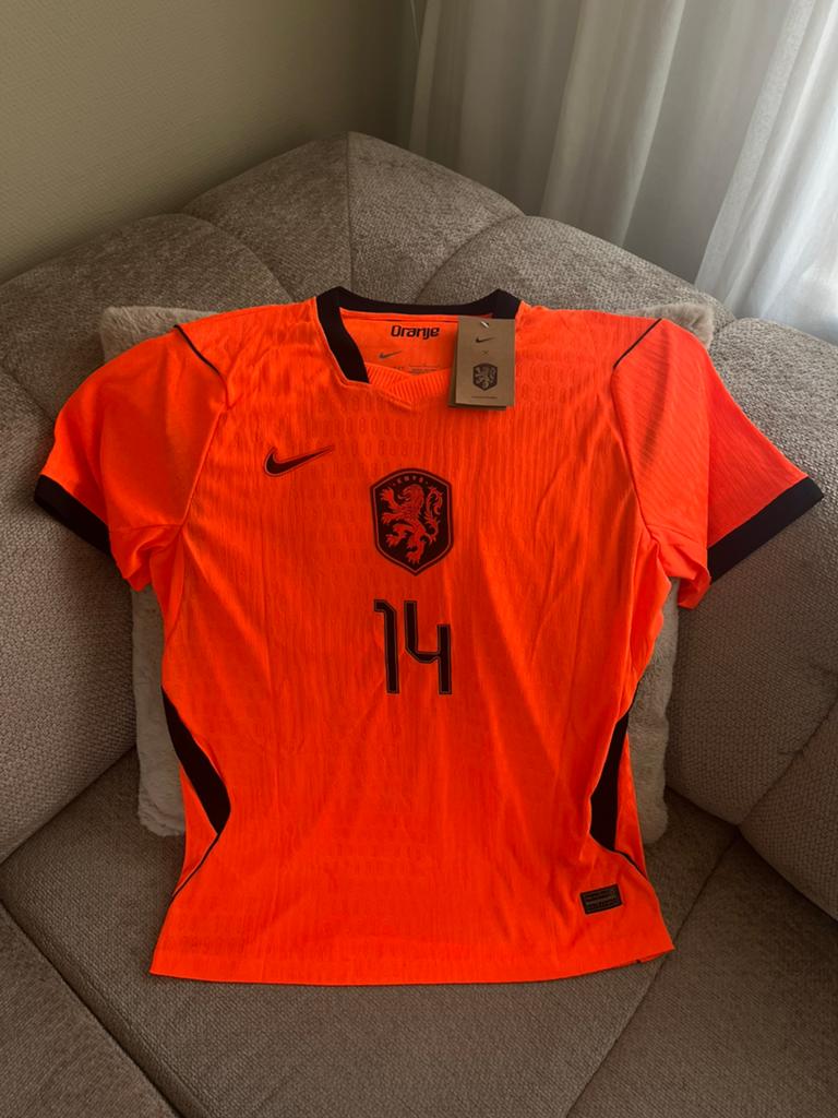 NL elftal shirt - Reijnders #14 - spelersversie, Sport en Fitness, Voetbal, Verzenden, Zo goed als nieuw, Shirt