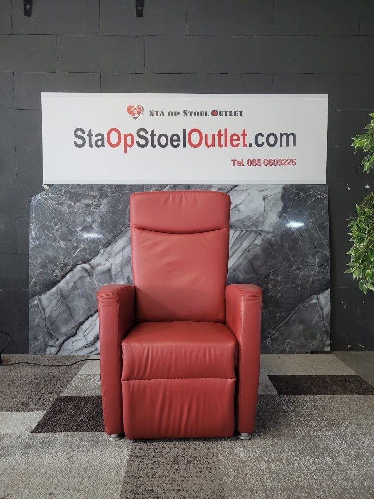 Staopstoel Fitform rood Leder met kantelfunctie, Minder dan 50 cm, Minder dan 75 cm, Leer, Ophalen of Verzenden