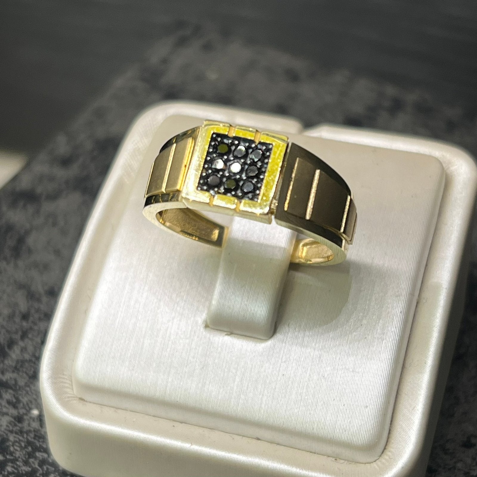 14 karaat gouden ring heren prachtig model, Ophalen of Verzenden, Nieuw, Goud, Heer