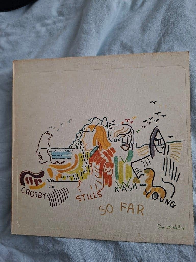 SO FAR Vinyl album Crosby Stills Nash & Young 1974, Cd's en Dvd's, LP, Gebruikt, Ophalen of Verzenden, 12 inch