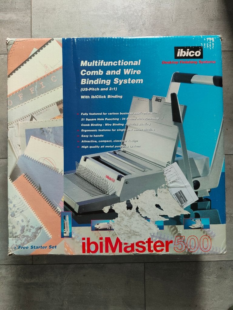 Ibico IbiMaster 500 Professionele inbindsysteem - Handmatig, Diversen, Ophalen, Zo goed als nieuw