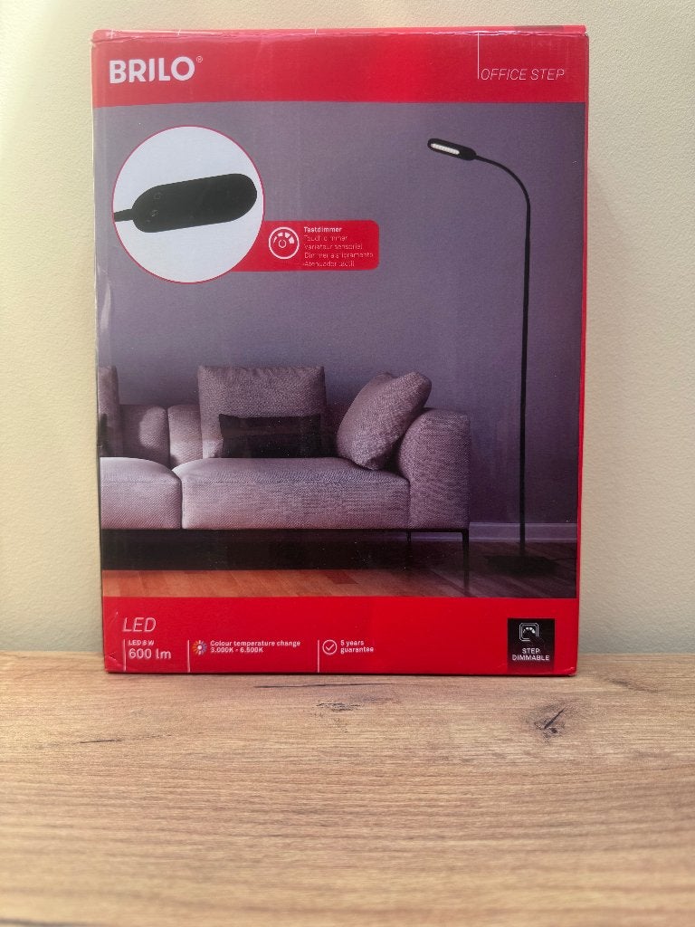 Brilo Office Step LED Vloerlamp, Ophalen of Verzenden, Nieuw, 150 tot 200 cm