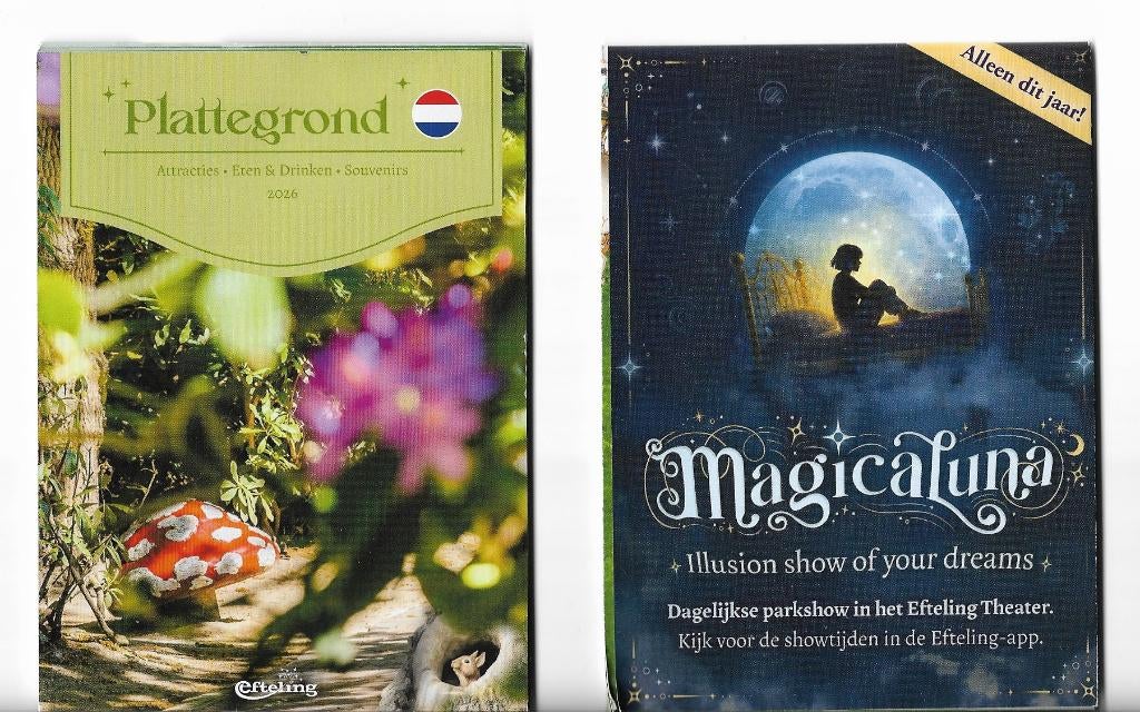 efteling - plattegrond 2026 - nederlands, Ophalen of Verzenden, Nieuw, Gebruiksvoorwerp
