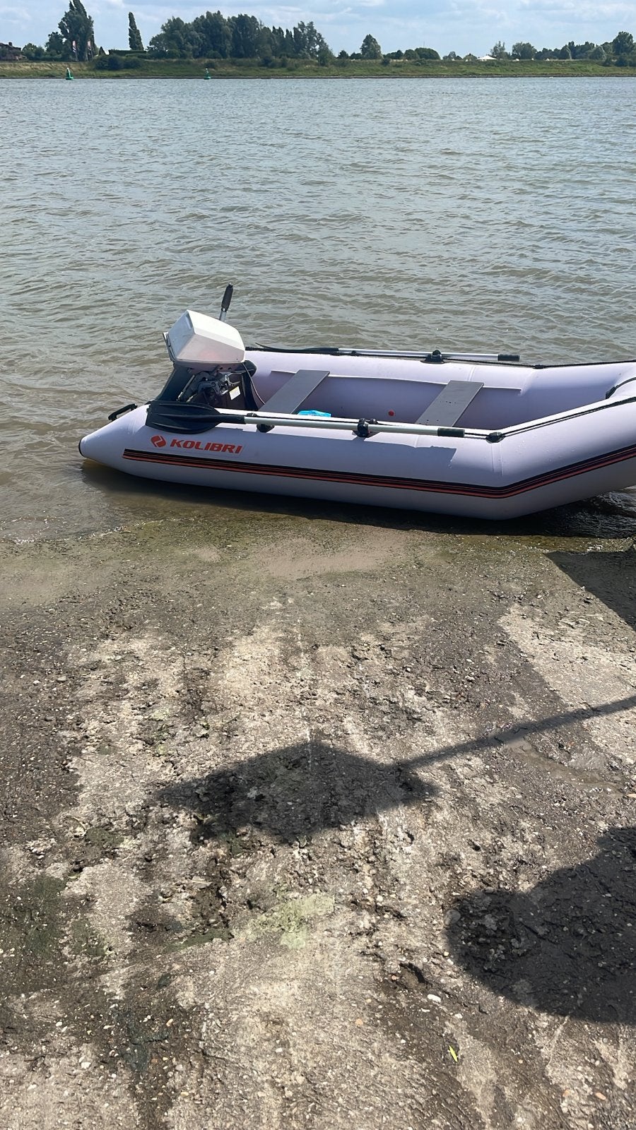 Rubberboot 330 met 8 pk motor, Ophalen, 8 pk, Gebruikt, Inclusief motor