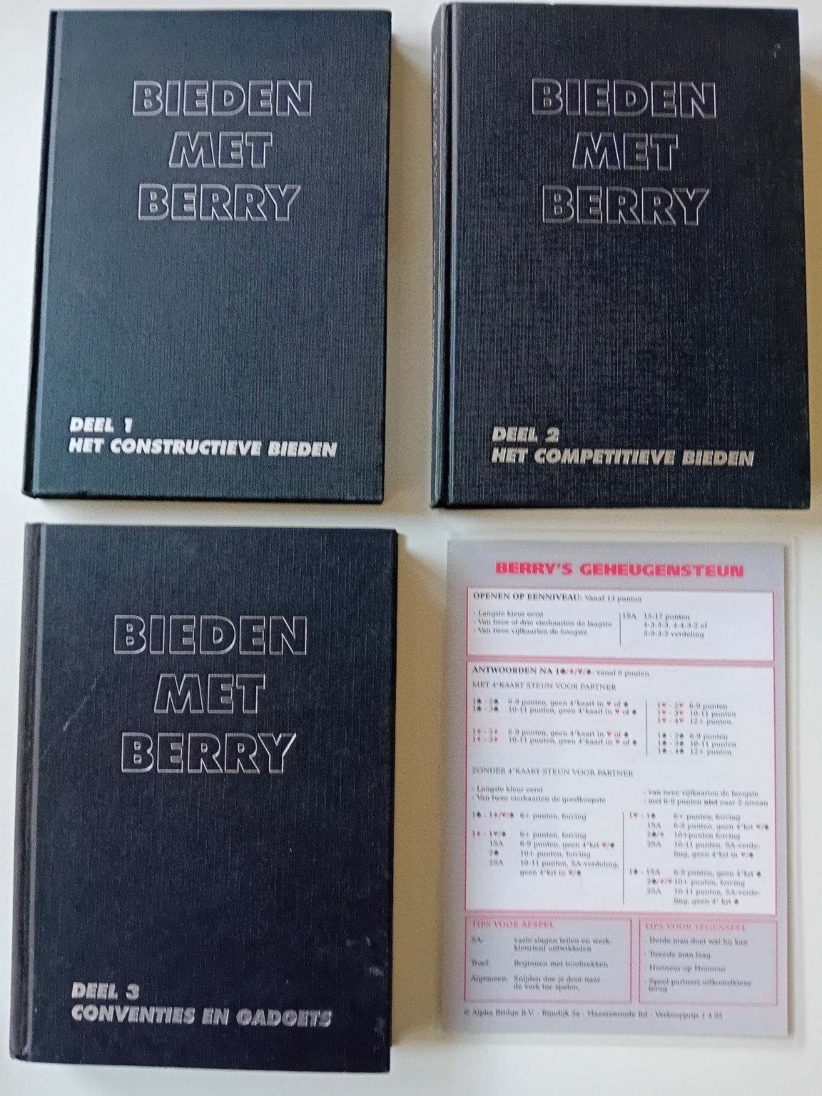 Bieden met Berry - Complete Set (Deel 1, 2, 3), Boeken, Ophalen of Verzenden, Zo goed als nieuw, Berry Westra, Nederland
