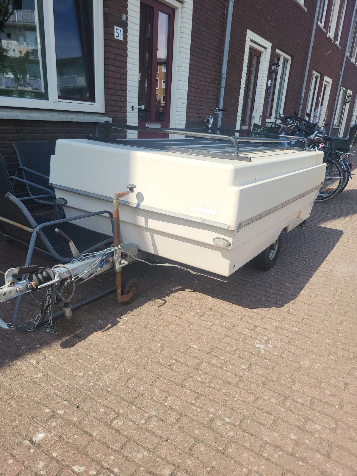bagagewagen met fietsenrek, Ophalen, Gebruikt