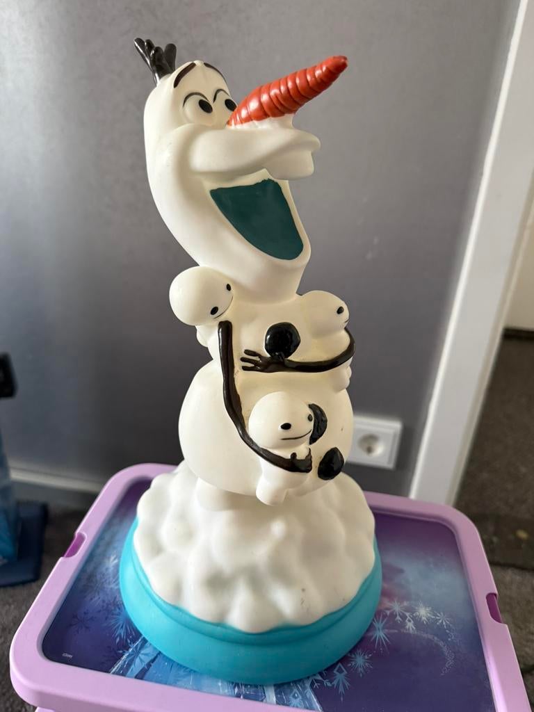 Lamp olaf, Ophalen of Verzenden, Overige figuren, Zo goed als nieuw