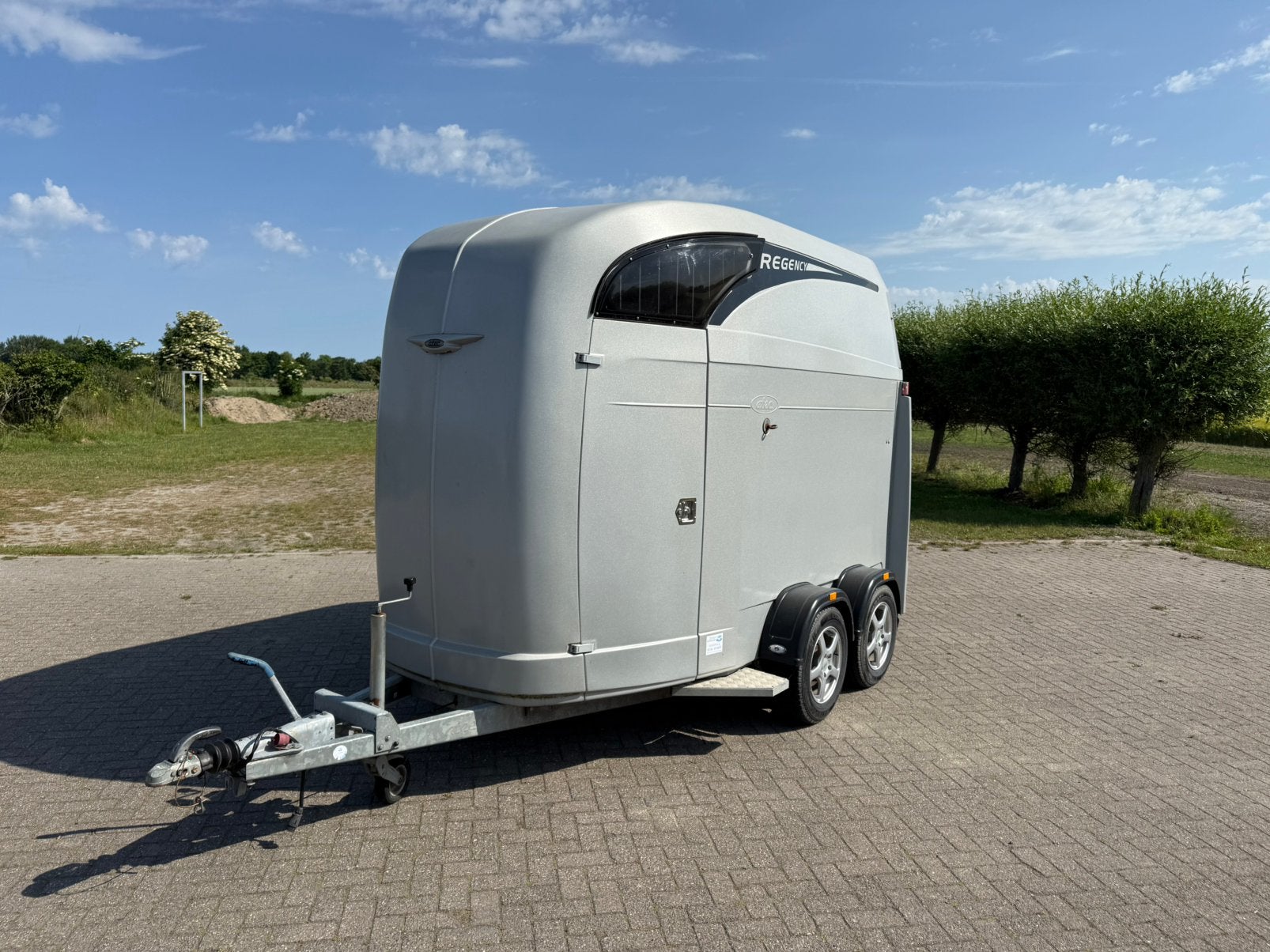 Atec Regancy 2-paards paardentrailer, Ophalen, Gebruikt, Polyester, 2-paards trailer