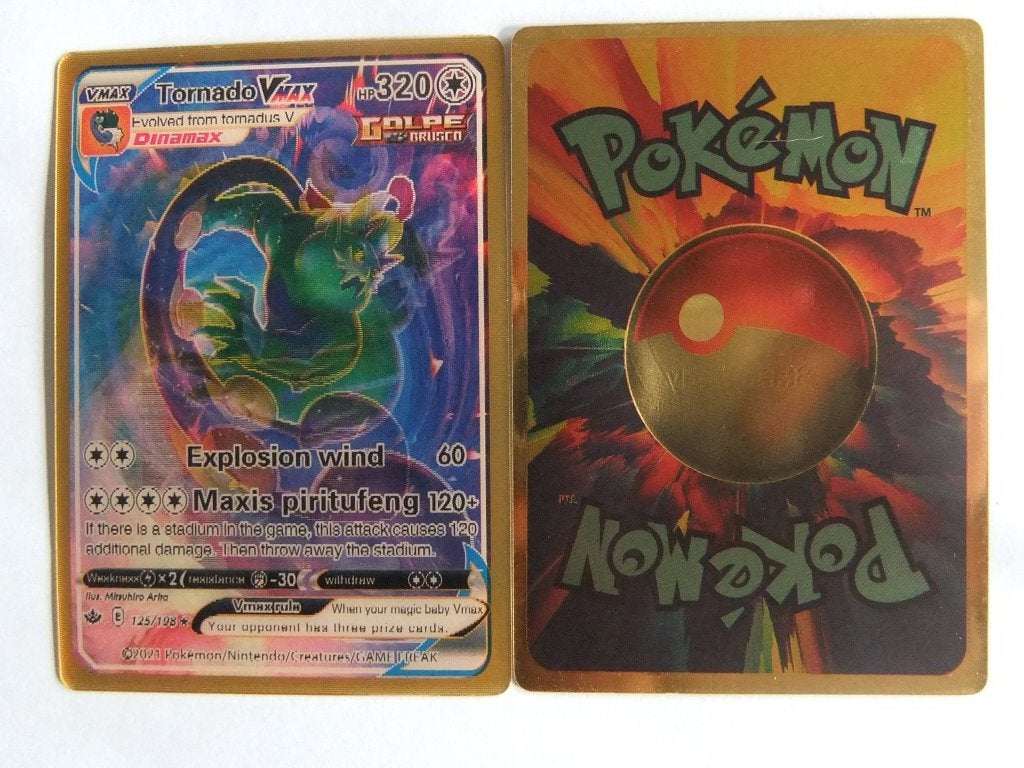 3 D pokemonkaart Tornado V max 320, Verzenden, Nieuw