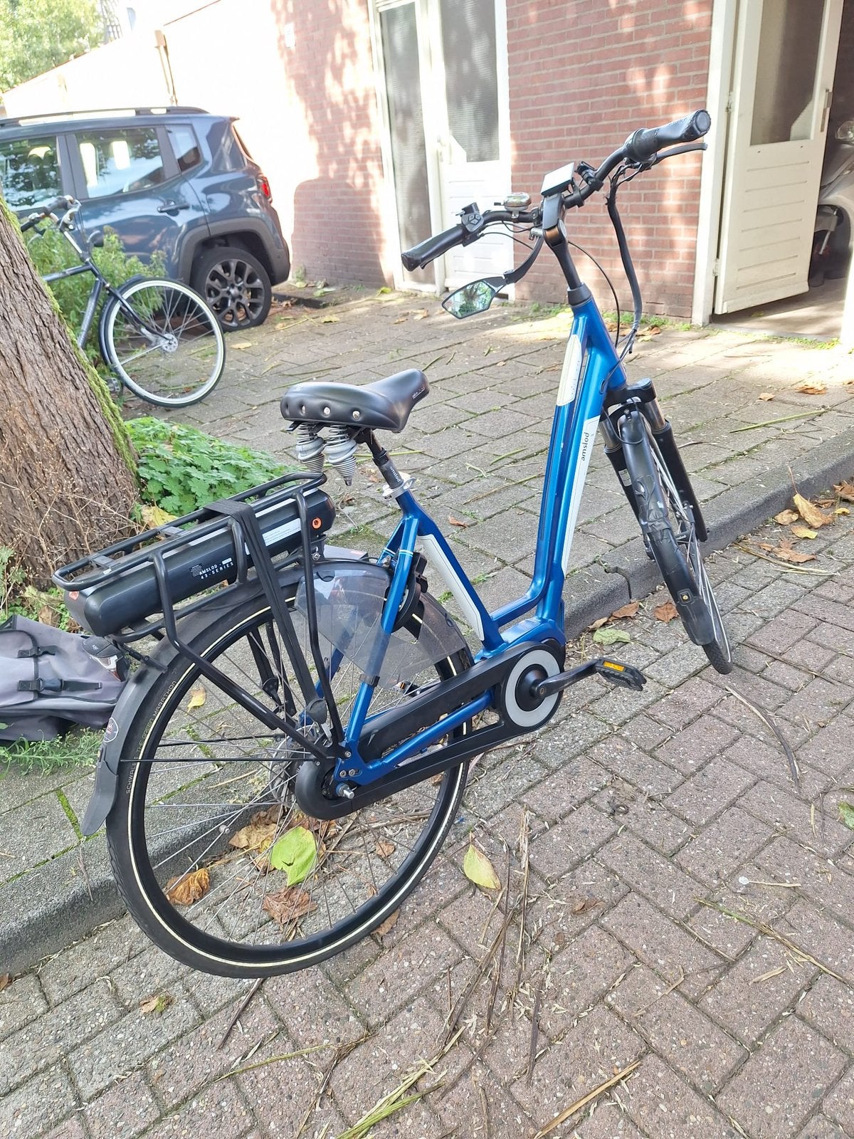 Amslod York MRX Elektrische fiets - 2021 - goede staat, Zo goed als nieuw, 51 tot 55 cm, 50 km per accu of meer, Ophalen