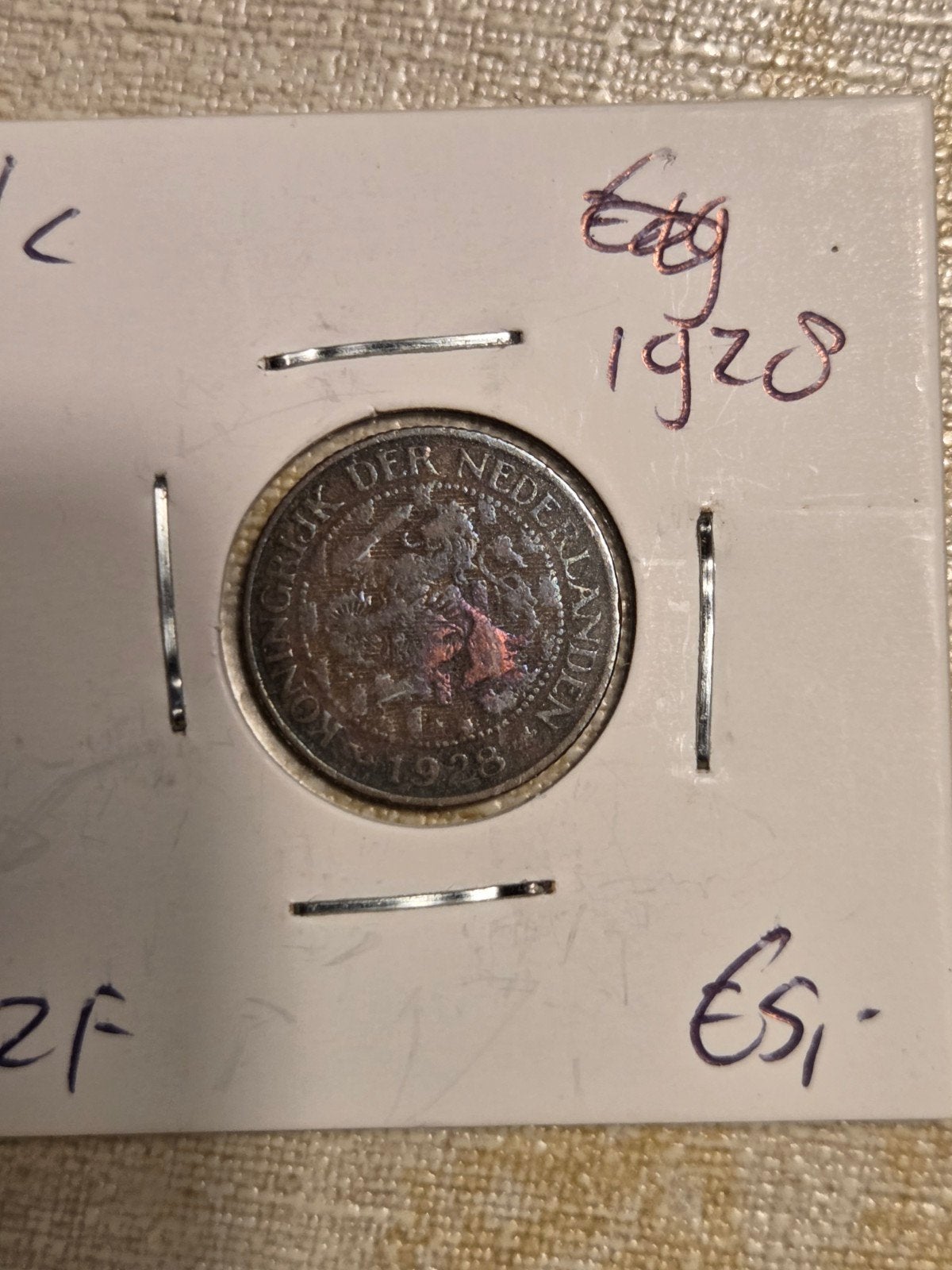 Nederland 1 cent 1928 Koningin Wilhelmina, Ophalen of Verzenden, Koningin Wilhelmina, 1 cent, Losse munt