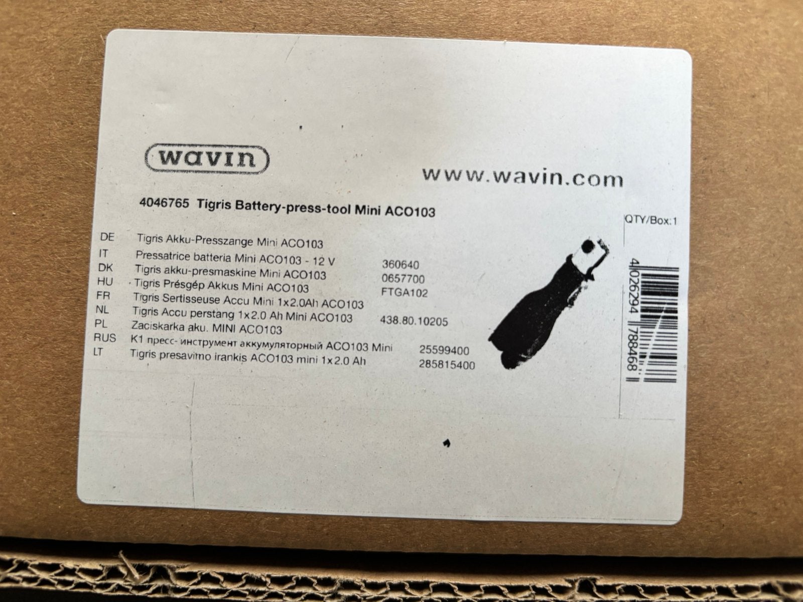 Tigris Accu Perstang Mini ACO 103, Ophalen of Verzenden, Nieuw