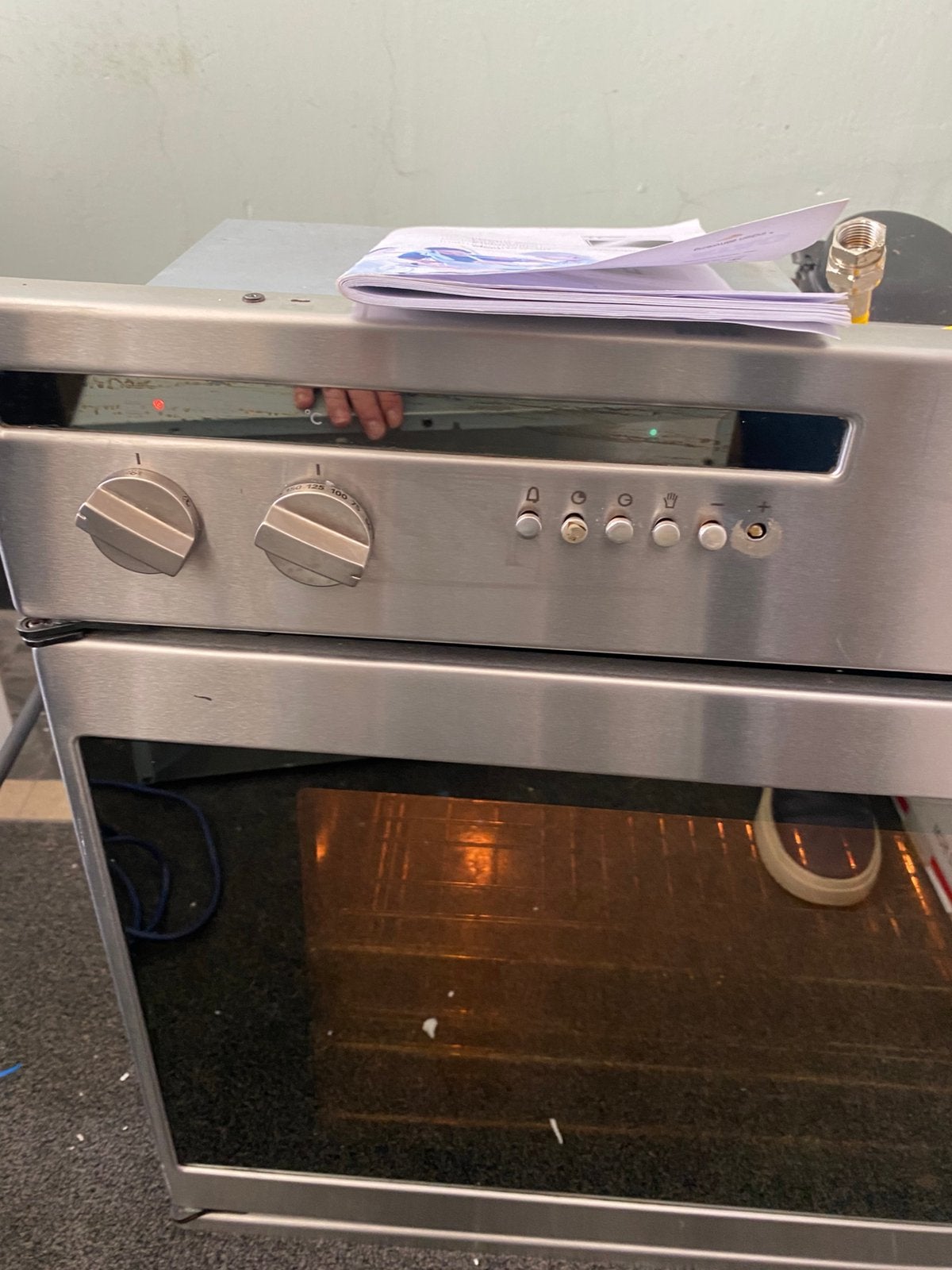 Nette ATAG Elektrische Inbouwoven (RVS) –Incl.  Handleiding!, Ophalen, Gebruikt, Inbouw, Atag