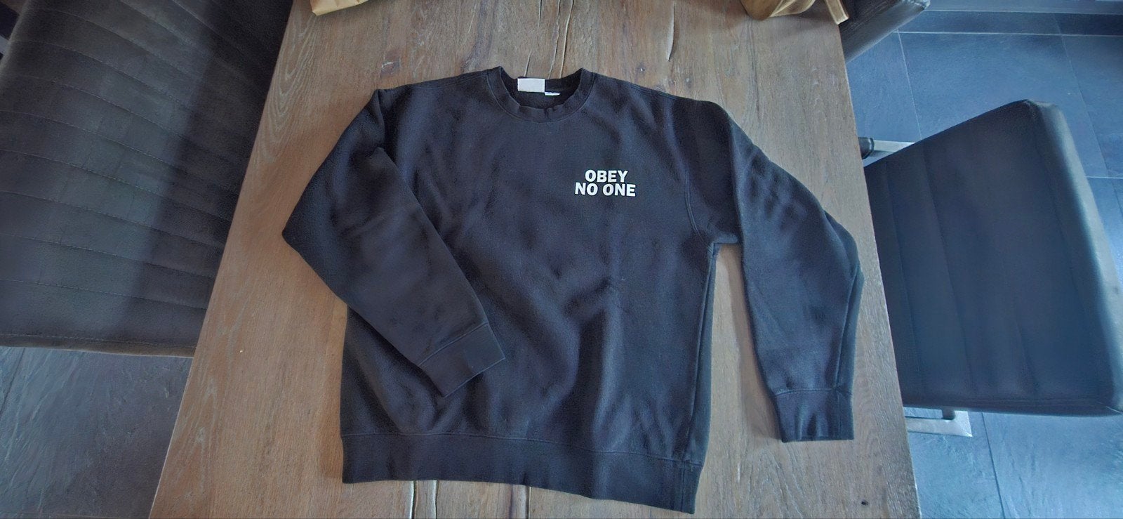 Obey trui jongens maat S - Zwart met print, Obey, Zwart, Ophalen of Verzenden, Gedragen
