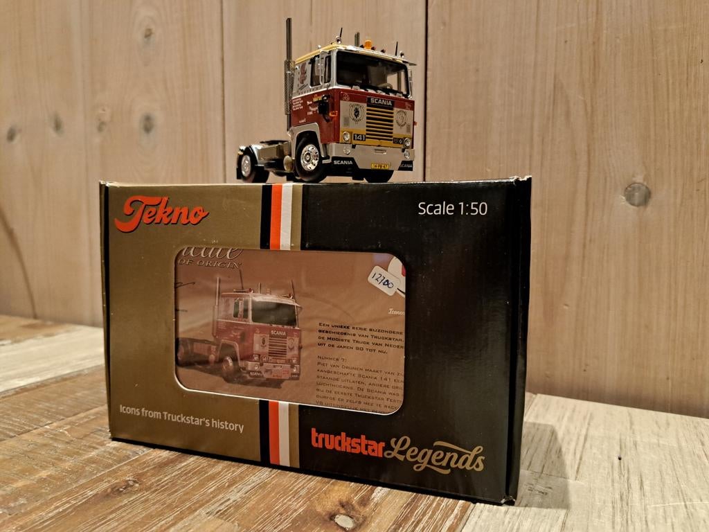 Tekno Scania 141 V8 Truckstar legends van Piet van Drunen, ., Nieuw, ., Ophalen of Verzenden