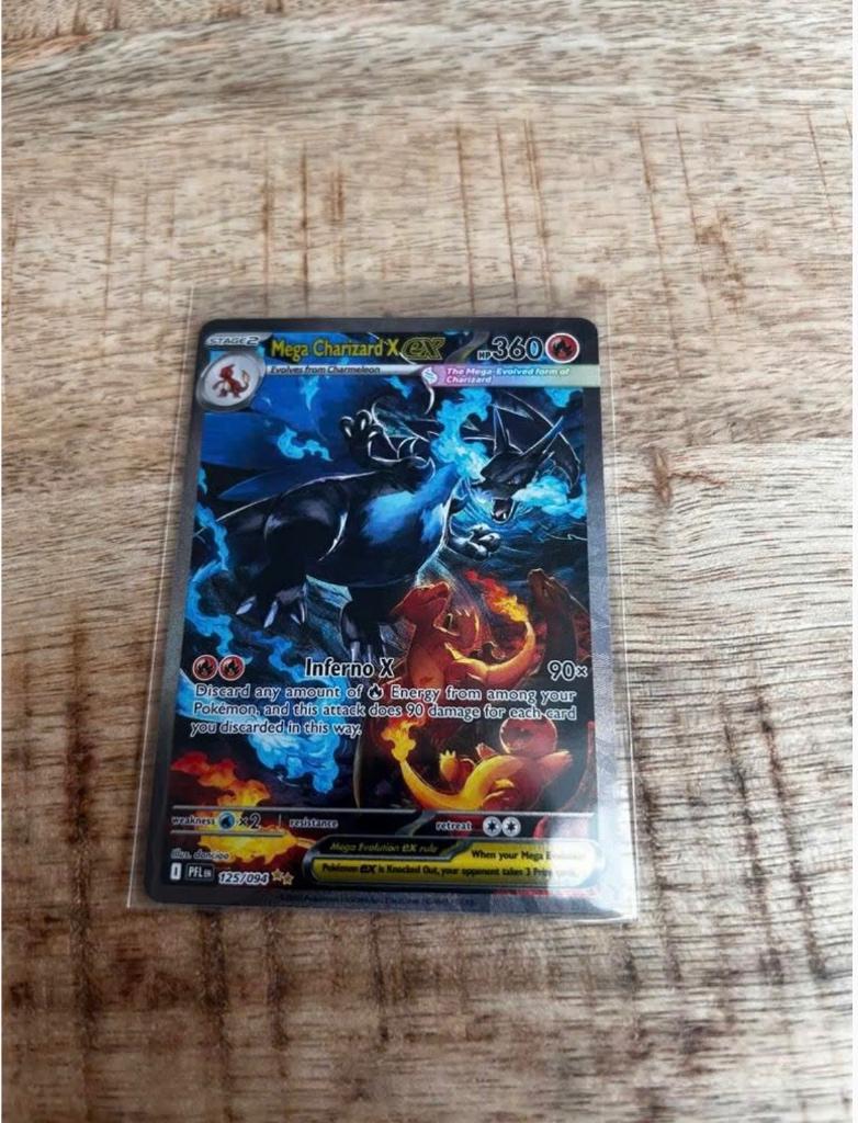 Mega Charizard ex 125/094, Ophalen of Verzenden, Zo goed als nieuw