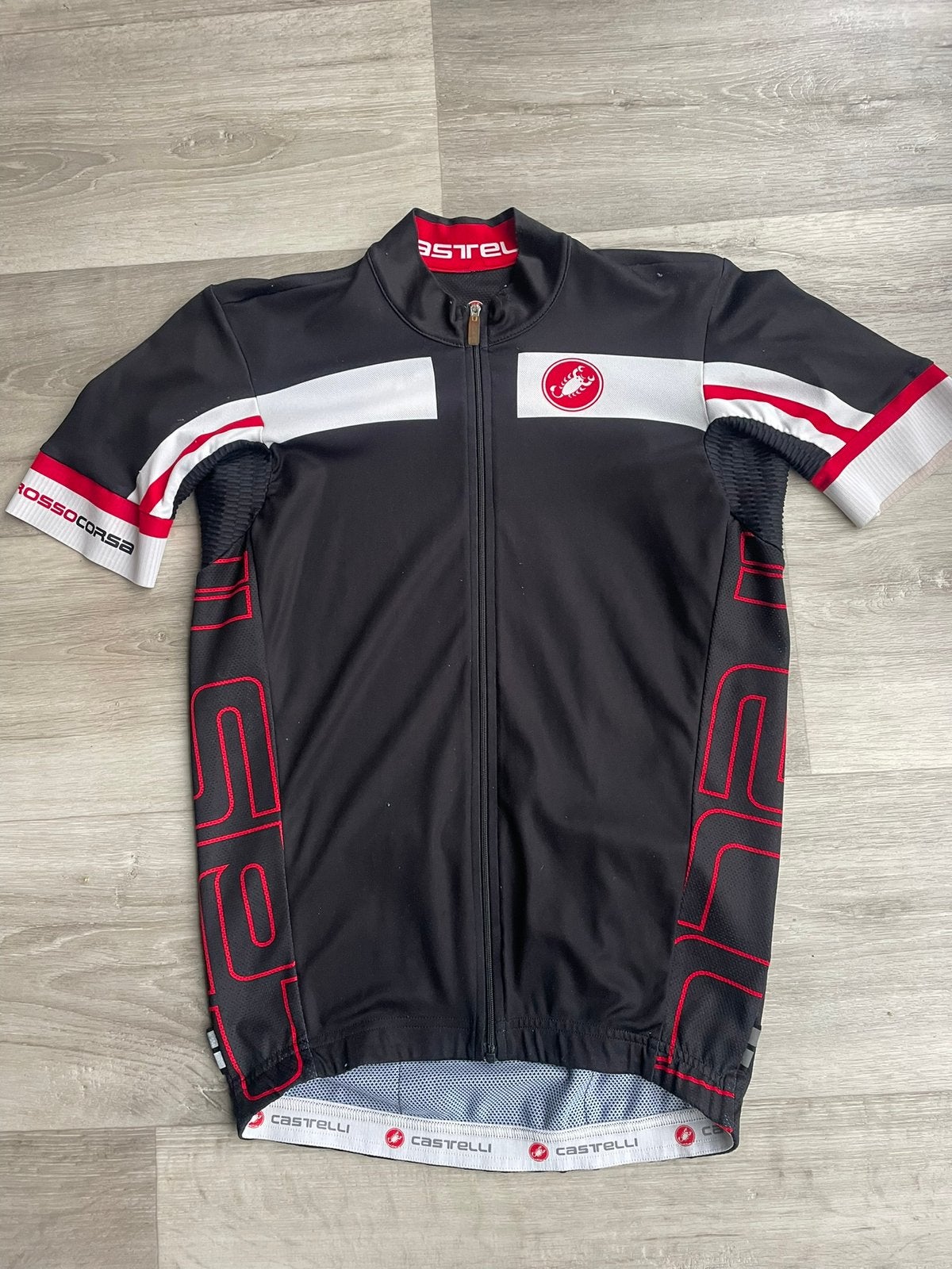 3 Wielrenshirts in Maat M en 1 wielrenbroek Maat M, Gebruikt, Ophalen of Verzenden, Bovenkleding, Heren