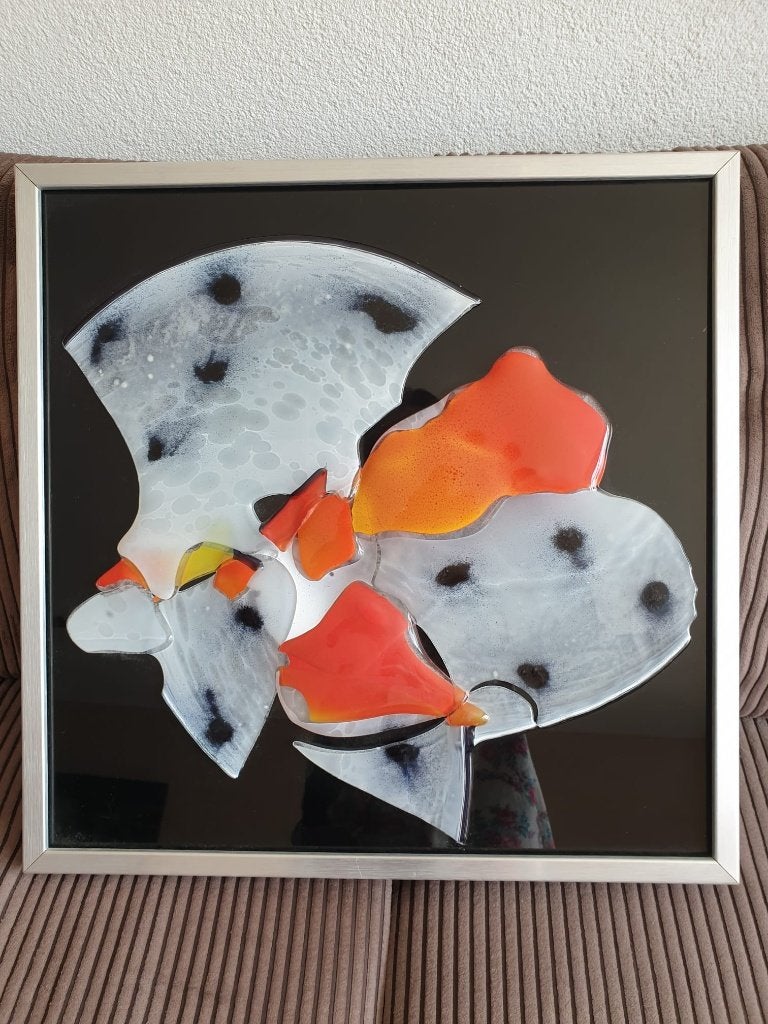 Glas Fusion schilderij, Ophalen