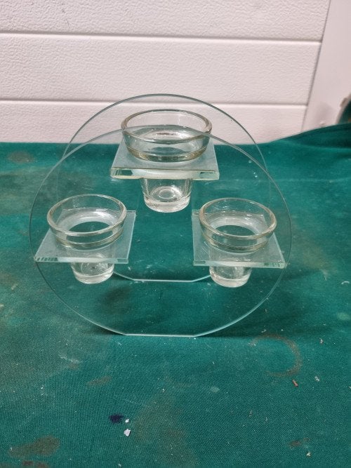 waxine licht houder glas, Ophalen of Verzenden, 'T Olde Gre-j, Info@toldegrej.nl, Endepoelstraat 20f Didam