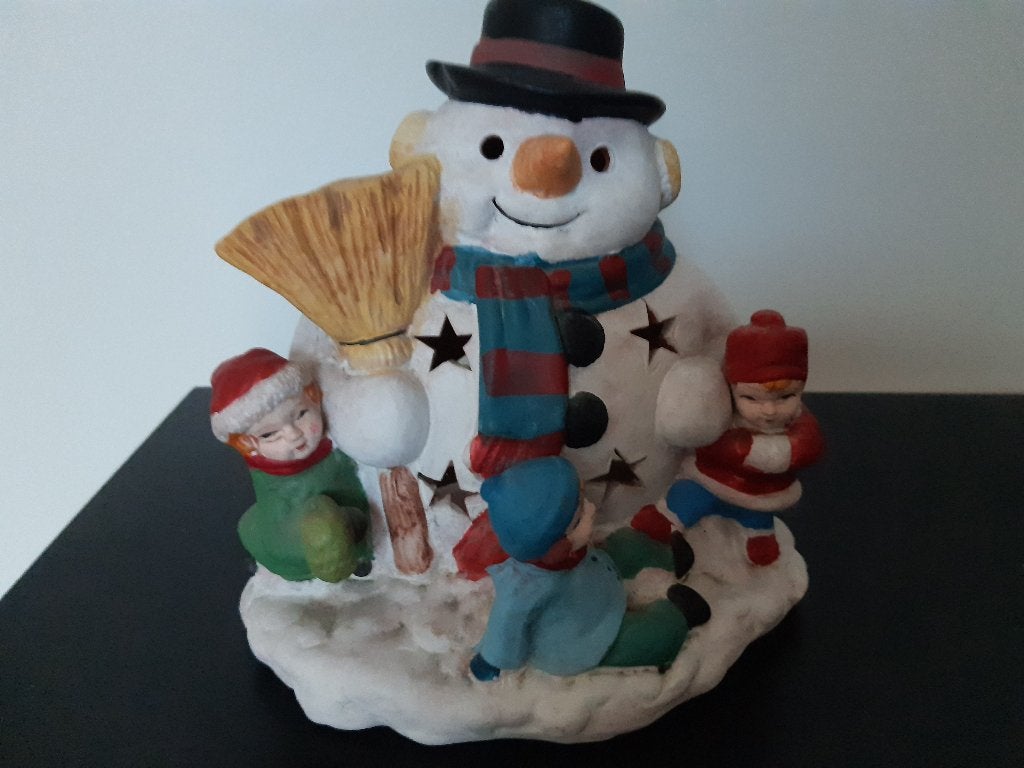 Sneeuwman beeldje, Ophalen, Gebruikt