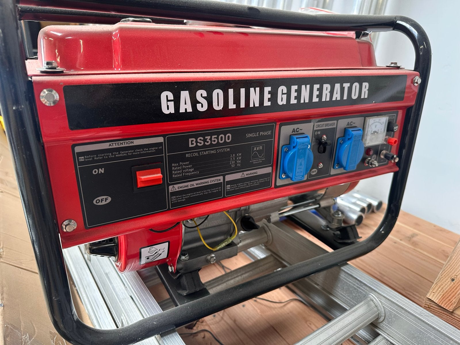 Benzine Generator BS3500 - 2.5kW/2.8kW, 7.0HP, Ophalen, Gebruikt, Minder dan 5 kVA, Benzine