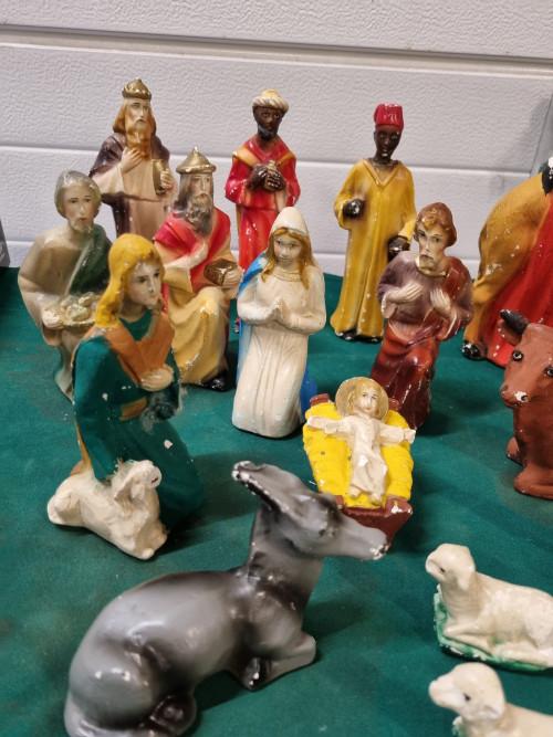 kerststal beelden jaren 70, Diversen, Ophalen of Verzenden, 'T Olde Gre-j, Info@toldegrej.nl, Endepoelstraat 20f Didam