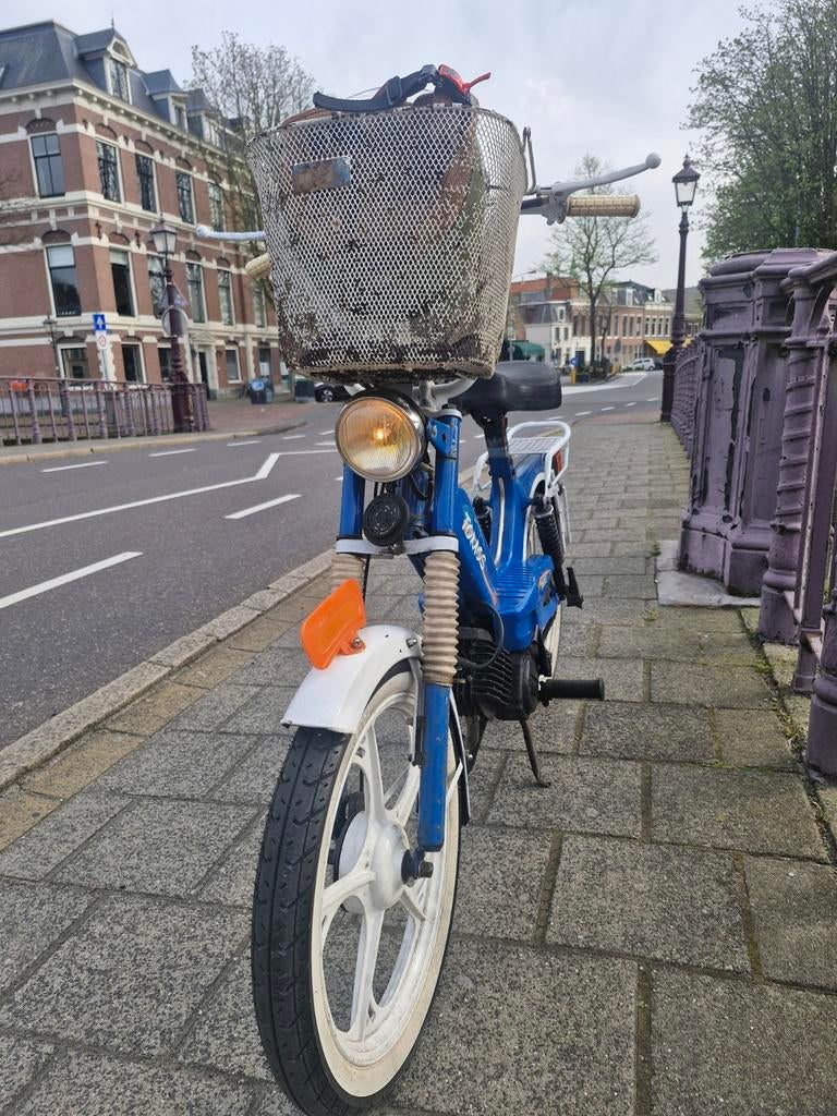 Tomos brommer blauw met wit, Fietsen en Brommers, Ophalen, Gebruikt, Overige modellen, 2 versnellingen
