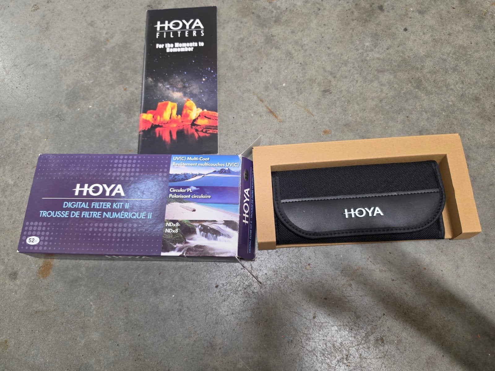 Hoya Digital Filter Kit II - 52mm (UV, CPL, ND8), Audio, Tv en Foto, Fotografie | Filters, Nieuw, Multi-coating, 50 tot 60 mm