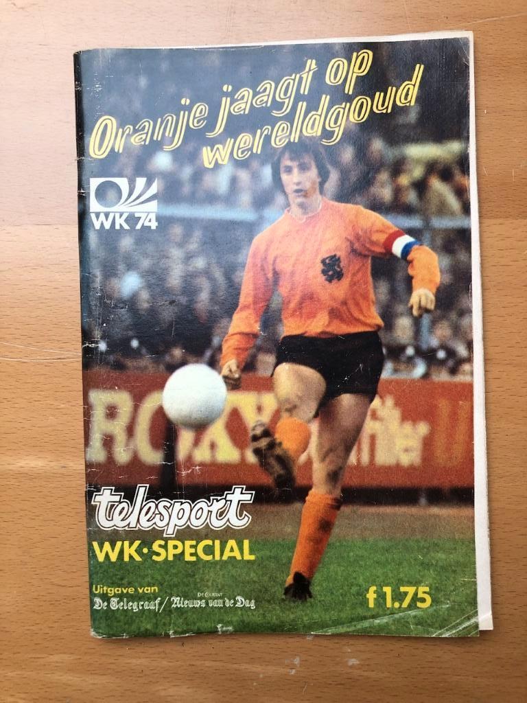 Gidsje WK 1974 Telesport, Verzenden, Gebruikt, Buitenlandse clubs, Boek of Tijdschrift