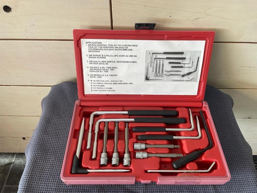 Weber Tools WT-3388 airbag demontage set, Auto diversen, Autogereedschap, Nieuw, Ophalen of Verzenden, /, Weber Tools