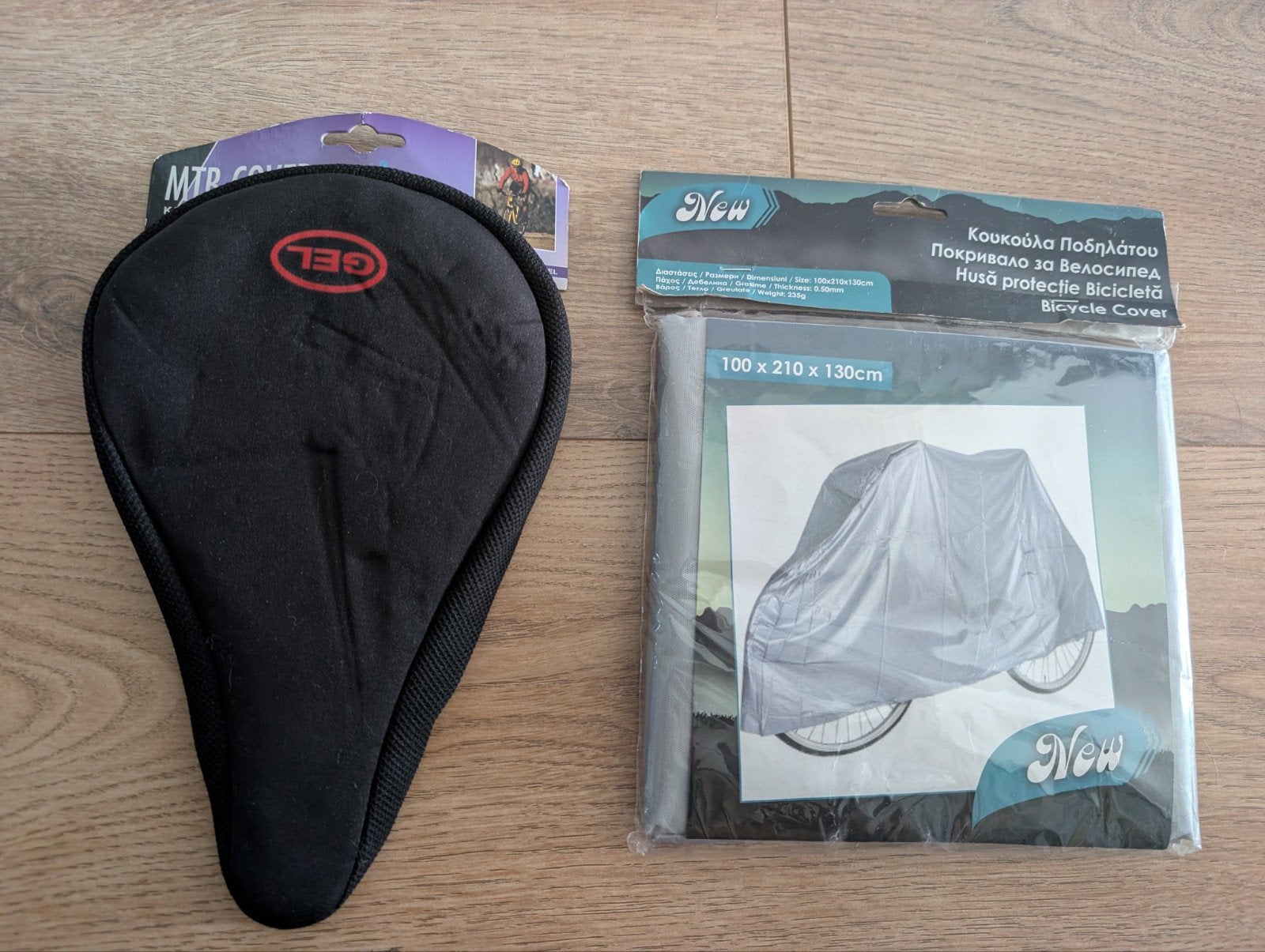 Fietszadelhoes met gel en fietsafdekhoes, Ophalen of Verzenden, Nieuw, GEL