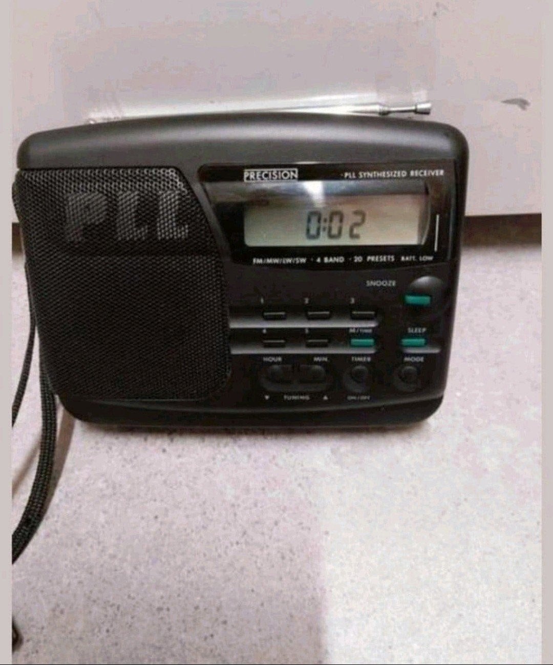 Vintage retro Zeldzame PLL PRECISION 6437 Wereldradio 4-Band, Ophalen of Verzenden, Gebruikt, Wereldontvanger