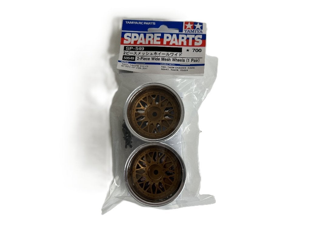 Tamiya 50549 1/10 velgen Porsche Taisan chroom/goud, Ophalen of Verzenden, Nieuw, Auto onroad