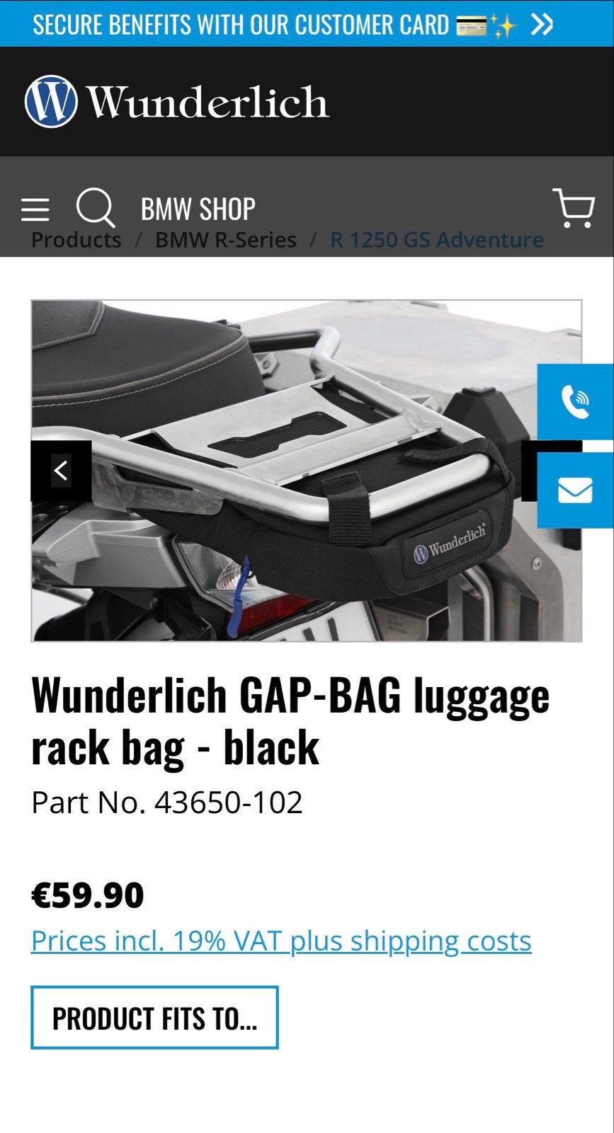 Wunderlich BoxerBag Fluo voor BMW GS - Neongeel, Ophalen, Nieuw