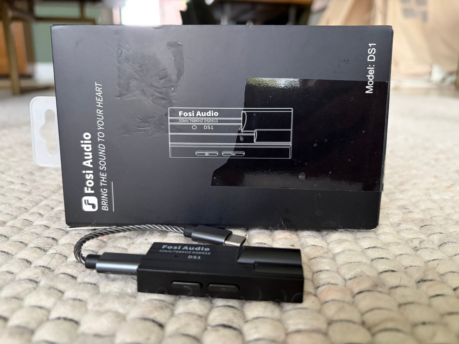 Fosi Audio DS1 usb c dac amp, Ophalen of Verzenden, Zo goed als nieuw, Minder dan 2 meter, Overige kabels