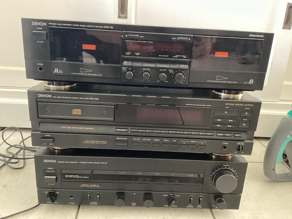 Denon Hifi Set: Cassettedeck, CD-speler, Versterker, Ophalen, Gebruikt, Cassettedeck, Denon