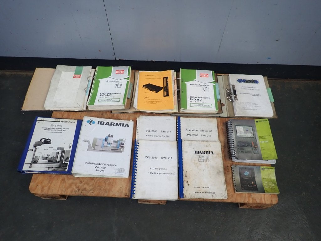 Heidenhain , Traub , Ibarmia , Bemato CNC machineboeken, Niet ingevuld, Gebruikt, Niet ingevuld, Ophalen of Verzenden