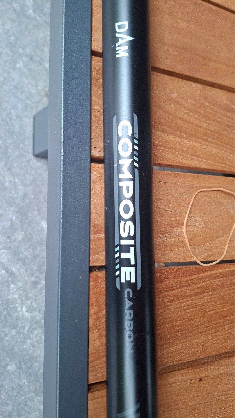 DAM Composite Carbon Tele Pole 8.00M Vaste Hengel, Ophalen of Verzenden, Gebruikt, Vaste hengel