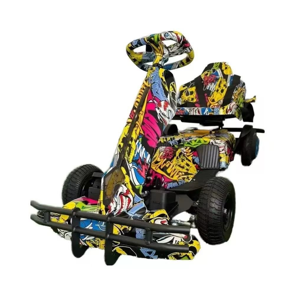 Elektrische skelter met vlammenprint Go kart, Ophalen of Verzenden, Nieuw