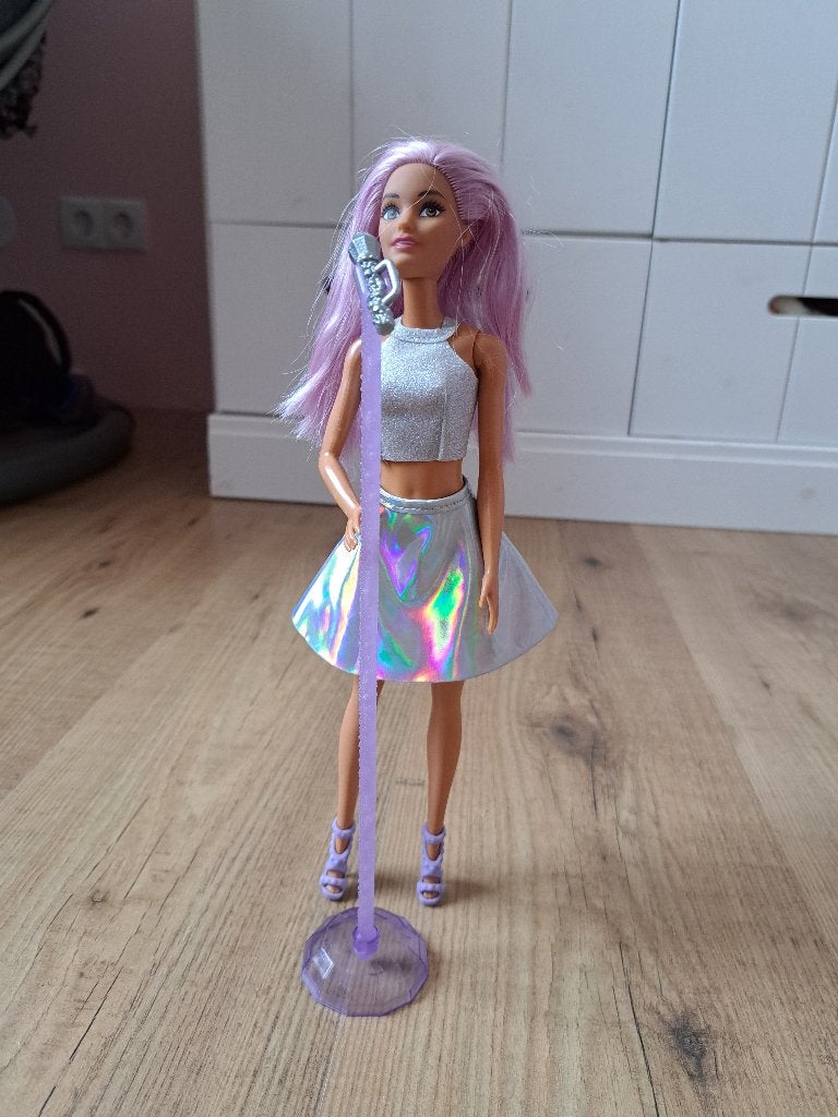 Barbie popsterpop, Ophalen of Verzenden, Zo goed als nieuw, Barbie