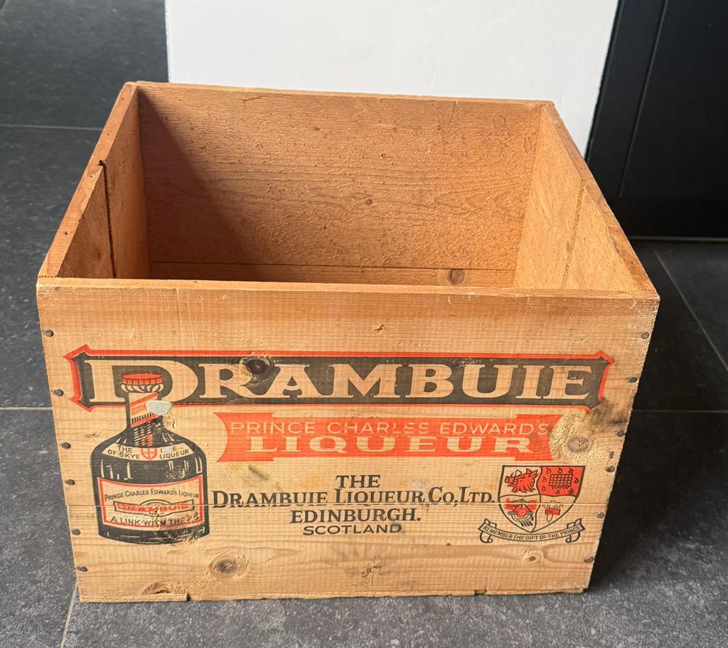 Whisky Scotch krat Drambuie, Ophalen of Verzenden, Gebruikt, Minder dan 50 cm