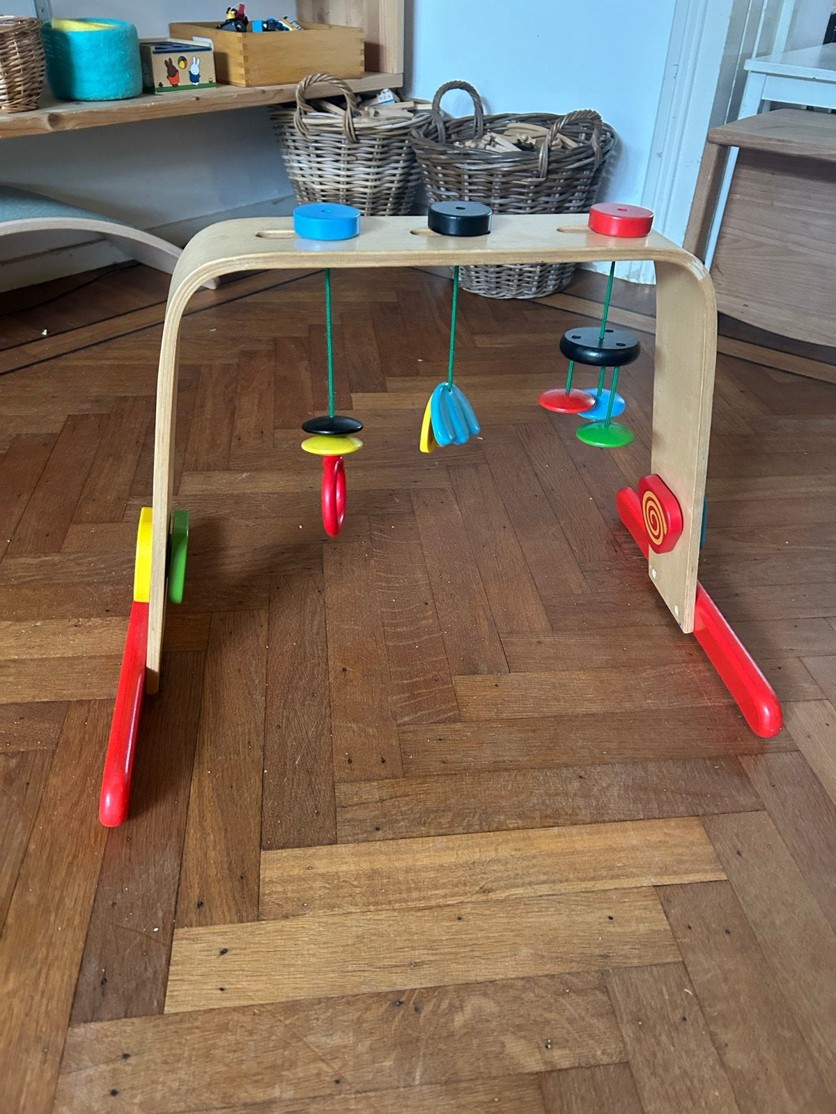 Ikea houten babygym, Ophalen, Gebruikt, Babygym