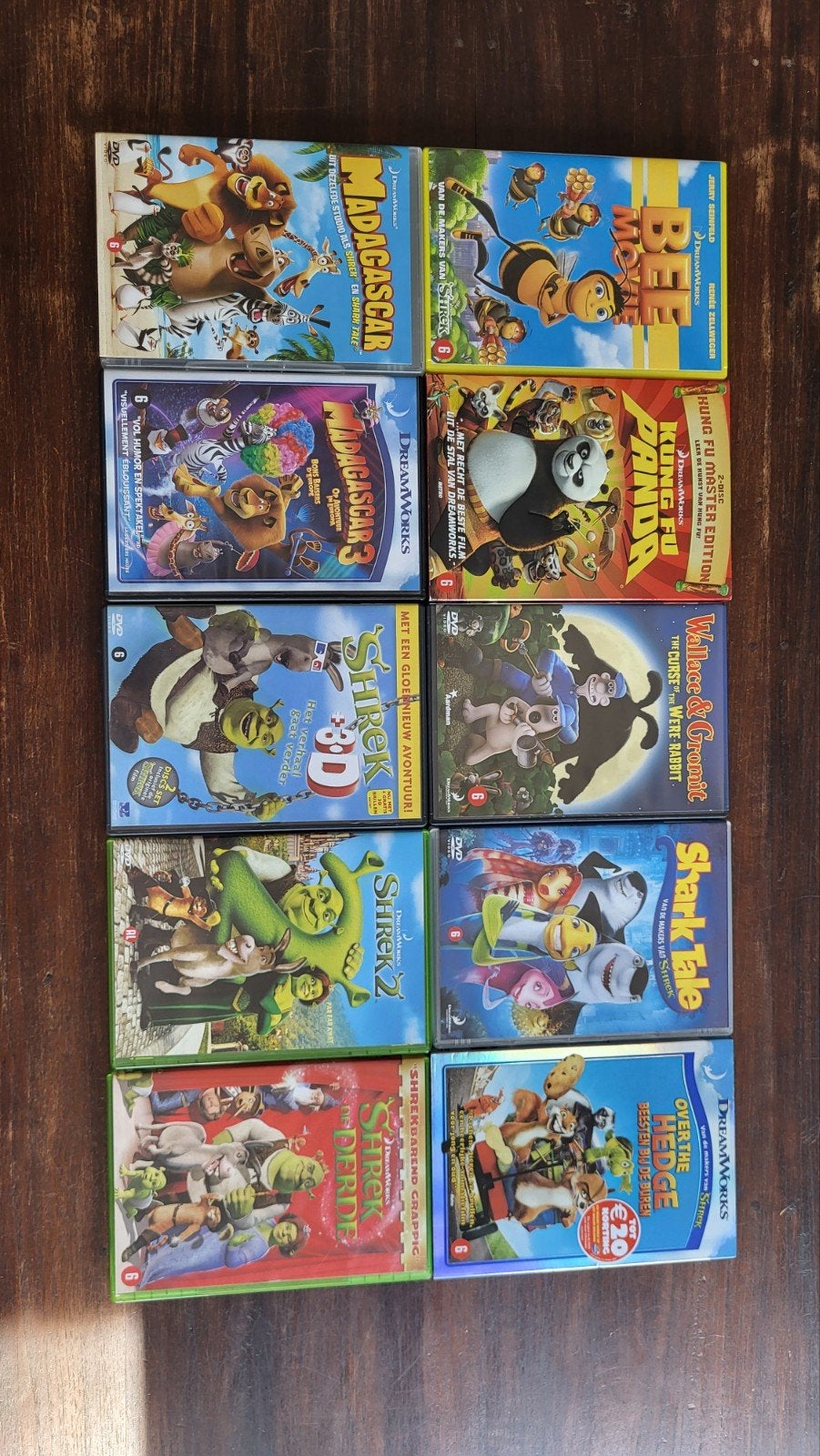 DreamWorks Animatie DVD Collectie, Gebruikt, Animatie, Verzamelbox, Ophalen of Verzenden