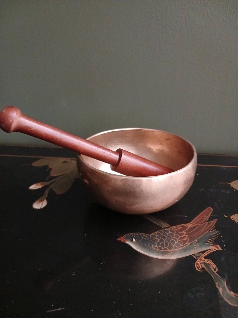 Klankschaaltje + klopper, Ophalen of Verzenden, Zo goed als nieuw, Melodische percussie