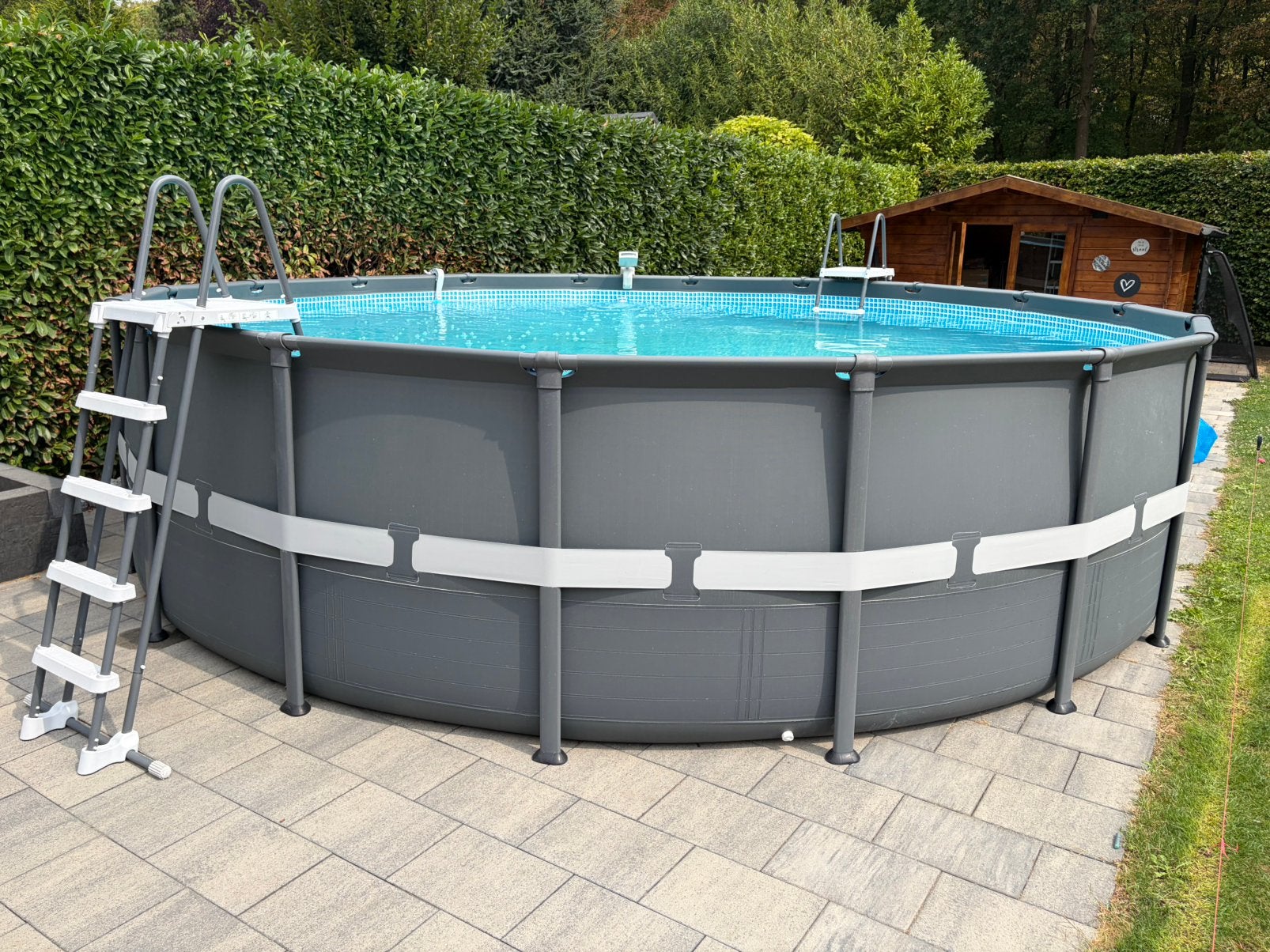 Intex Ultra XTR 549 x 132 complete set incl. warmtepomp, Gebruikt, Rond, 300 cm of meer, Ophalen
