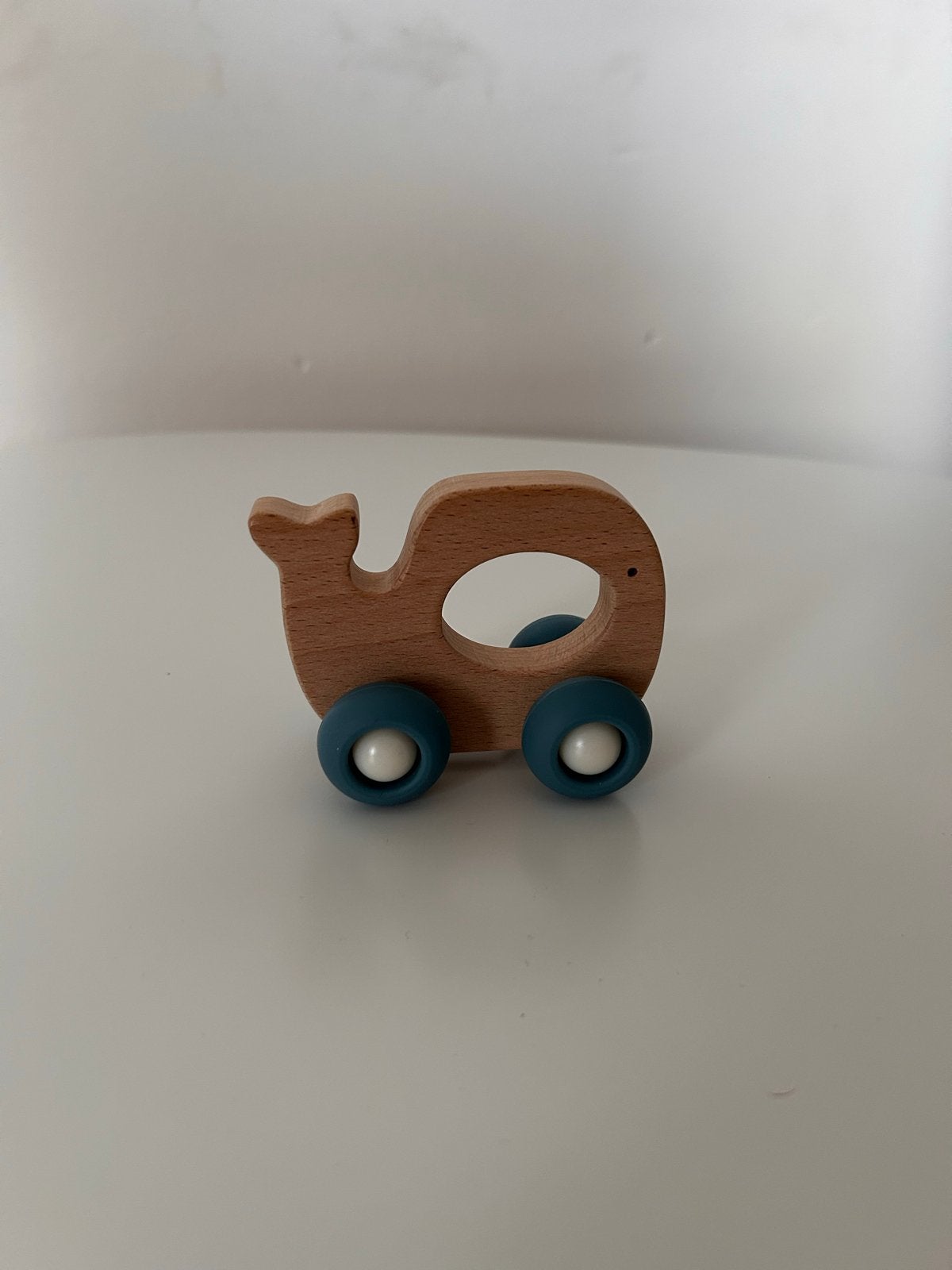 Houten walvis auto, Ophalen, Nieuw, Auto, Met wieltjes