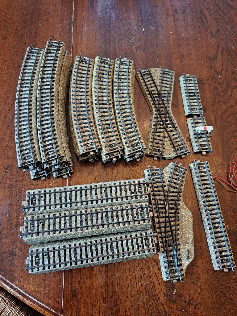 Grote partij modelspoorrails, diverse no, Wisselstroom, Gebruikt, Rails, Ophalen of Verzenden