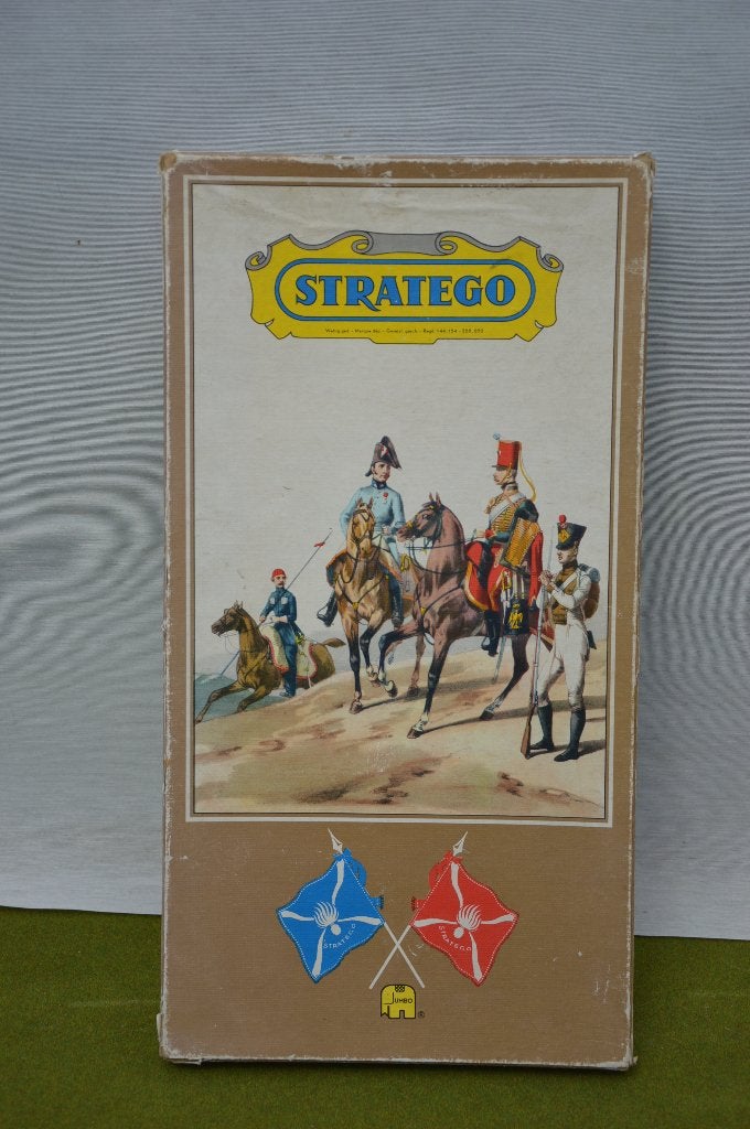 Vintage stratego bordspel jumbo bruine lange doos jaren 60, Een of twee spelers, Ophalen of Verzenden, Gebruikt, Jumbo